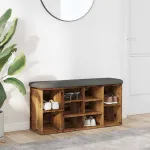 Bancă de pantofi,lemn vechi, 102x32x50 cm, lemn prelucrat GartenMobel Dekor