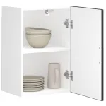 Dulap de bucătărie „Porto” din lemn de lemn negru GartenMobel Dekor