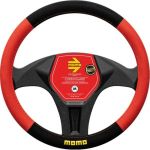 Husa volan Momo Easy, microfibra, negru cu rosu Automobile ProTravel