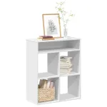 Bibliotecă, alb, 66x31x80 cm, lemn prelucrat GartenMobel Dekor