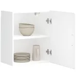 Dulapuri de bucatarie 2 buc "Porto" din lemn prelucrat alb GartenMobel Dekor