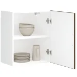 Dulapuri de bucatarie 2 buc Porto lemn prelucrat stejar maro GartenMobel Dekor