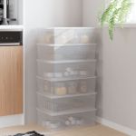 Cutii de depozitare din plastic, 6 buc., 10 L, stivuibile GartenMobel Dekor