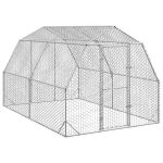 Pui de găină 2,5x4x2,25 m Oțel galvanizat GartenMobel Dekor