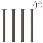 Picioare măsuță de cafea 4 buc Oțel natural 72-74 cm Oțel GartenMobel Dekor