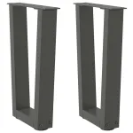 Picioare pentru masă în formă de V 2 buc Antracit Oțel GartenMobel Dekor