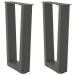 Picioare pentru masă în formă de V 2 buc Antracit Oțel GartenMobel Dekor