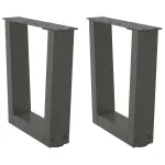 Picioare pentru masă în formă de V 2 buc Antracit Oțel GartenMobel Dekor
