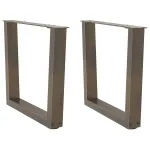 Picioare pentru masă în formă de V 2 buc Oțel natural Oțel GartenMobel Dekor