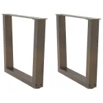 Picioare pentru masă în formă de V 2 buc Oțel natural Oțel GartenMobel Dekor