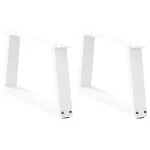 Picioare pentru masă în formă de V 2 buc alb oțel GartenMobel Dekor