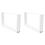 Picioare pentru masă în formă de V 2 buc alb oțel GartenMobel Dekor