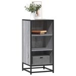 Dulap, gri sonoma, 35,5x35x76 cm, lemn prelucrat și metal GartenMobel Dekor