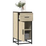 Dulap, stejar sonoma, 35,5x35x76 cm, lemn prelucrat și metal GartenMobel Dekor