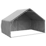 Canisa de exterior cu capac 3x2x1,9 m otel galvanizat GartenMobel Dekor
