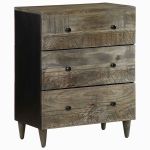 Bufetă gri deschis 60x33,5x75 cm lemn masiv de mango GartenMobel Dekor