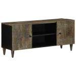 Dulap TV Gri deschis 105x33,5x46 cm Lemn masiv Mango GartenMobel Dekor