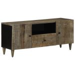 Dulap TV Gri deschis 105x33,5x46 cm Lemn masiv Mango GartenMobel Dekor
