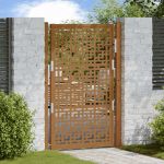 Poartă de grădină Design cruce din oțel rezistent la intemperii GartenMobel Dekor