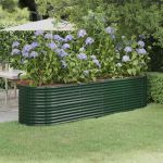 Strat înălțat grădină 296x80x68 cm oțel vopsit electrostatic GartenMobel Dekor