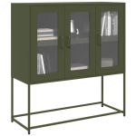 Dulap, verde măsliniu, 100,5x39x107 cm, oțel laminat la rece GartenMobel Dekor