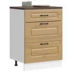 Dulap de bază de bucătărie „Kalmar” stejar artizanal lemn GartenMobel Dekor