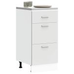 Dulap inferioară alb 40x46x81,5 cm lemn prelucrat GartenMobel Dekor