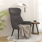 Scaun de relaxare, gri închis, material textil GartenMobel Dekor