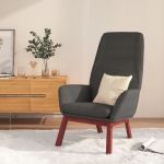 Scaun de relaxare, gri închis, material textil GartenMobel Dekor