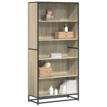 Bibliotecă, stejar sonoma, 80,5x35x170,5 cm, lemn prelucrat GartenMobel Dekor