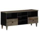 Comodă TV, negru, 100x33x46 cm, lemn masiv de mango GartenMobel Dekor