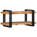 Raft de perete 70x33x35 cm din lemn masiv de salcâm GartenMobel Dekor