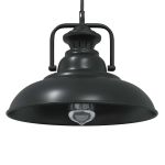Lampă suspendată E27 Negru Ø 31 cm Fier GartenMobel Dekor