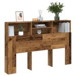 Tăblie pat cu dulap, lemn vechi 160x19x103,5 cm lemn prelucrat GartenMobel Dekor