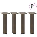 Picioare măsuță de cafea 4 buc Oțel natural 42-44 cm Oțel GartenMobel Dekor
