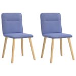 Scaune de sufragerie 2 buc țesătură Jeans Blue GartenMobel Dekor