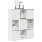 Bibliotecă, alb, 89x24x101,5 cm, lemn prelucrat GartenMobel Dekor