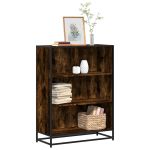 Bibliotecă, stejar fumuriu, 80,5x35x107,5 cm, lemn prelucrat GartenMobel Dekor