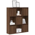 Bibliotecă, stejar maro, 89x24x101,5 cm, lemn prelucrat GartenMobel Dekor