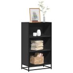 Dulap cu cărți negru 60x35x107,5 cm lemn prelucrat GartenMobel Dekor