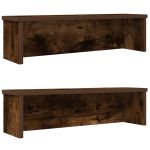 Rafturi de bucătărie stivuibile 2 buc Stejar afumat 50x15x16 cm GartenMobel Dekor