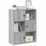 Bibliotecă, gri sonoma, 60x24x76,5 cm, lemn prelucrat GartenMobel Dekor