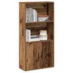 Bibliotecă, lemn vechi, 60x24x120 cm, lemn prelucrat GartenMobel Dekor