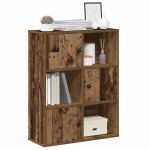 Bibliotecă, lemn vechi, 60x24x76,5 cm, lemn prelucrat GartenMobel Dekor