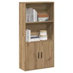 Bibliotecă, stejar artizanal, 60x24x120 cm, lemn prelucrat GartenMobel Dekor