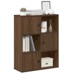 Bibliotecă, stejar maro, 60x24x76,5 cm, lemn prelucrat GartenMobel Dekor
