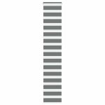 Jaluzea tip zebra gri închis lățime țesătură 40,9 cm poliester GartenMobel Dekor