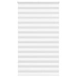 Jaluzea tip zebra alb lățime țesătură 130,9 cm poliester GartenMobel Dekor