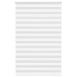 Jaluzea tip zebra alb lățime țesătură 135,9 cm poliester GartenMobel Dekor