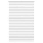Jaluzea tip zebra alb lățime țesătură 140,9 cm poliester GartenMobel Dekor